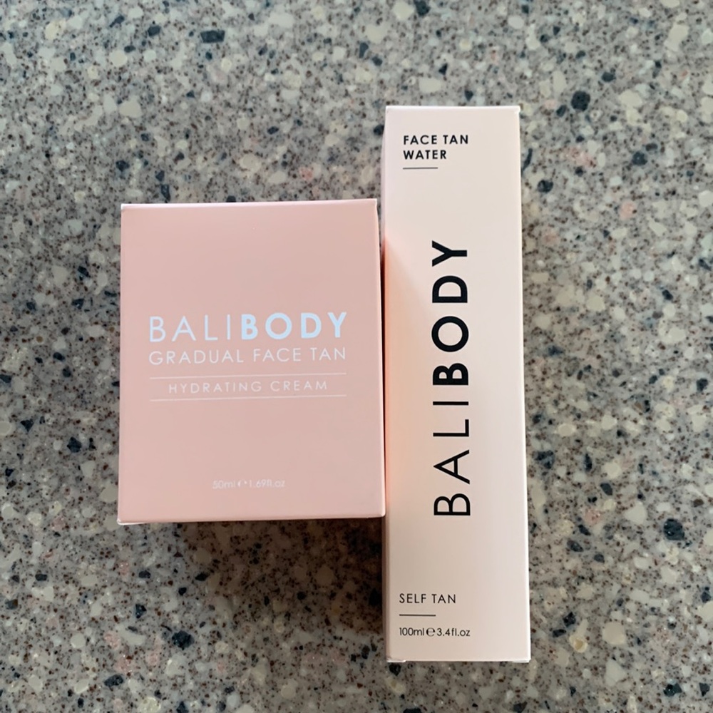 Bali body gradual face tan and face tan water